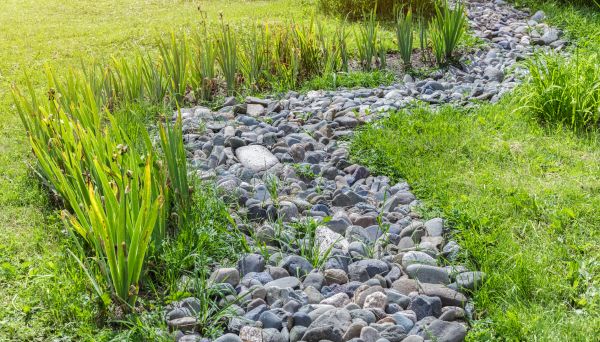 River Rock Garden Installation in Kennewick